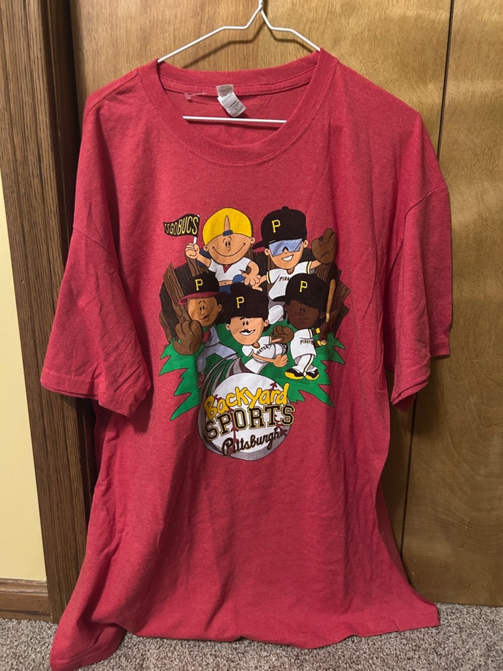 Backyard Sports Pittsburgh Pirates Red Short Sleeve Tee